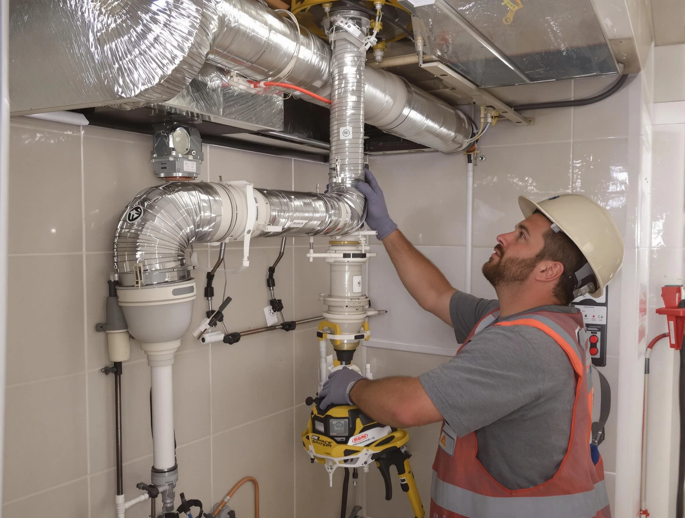Rialto Dryer Vent Cleaning expert performing professional dryer vent repair and installation in Rialto