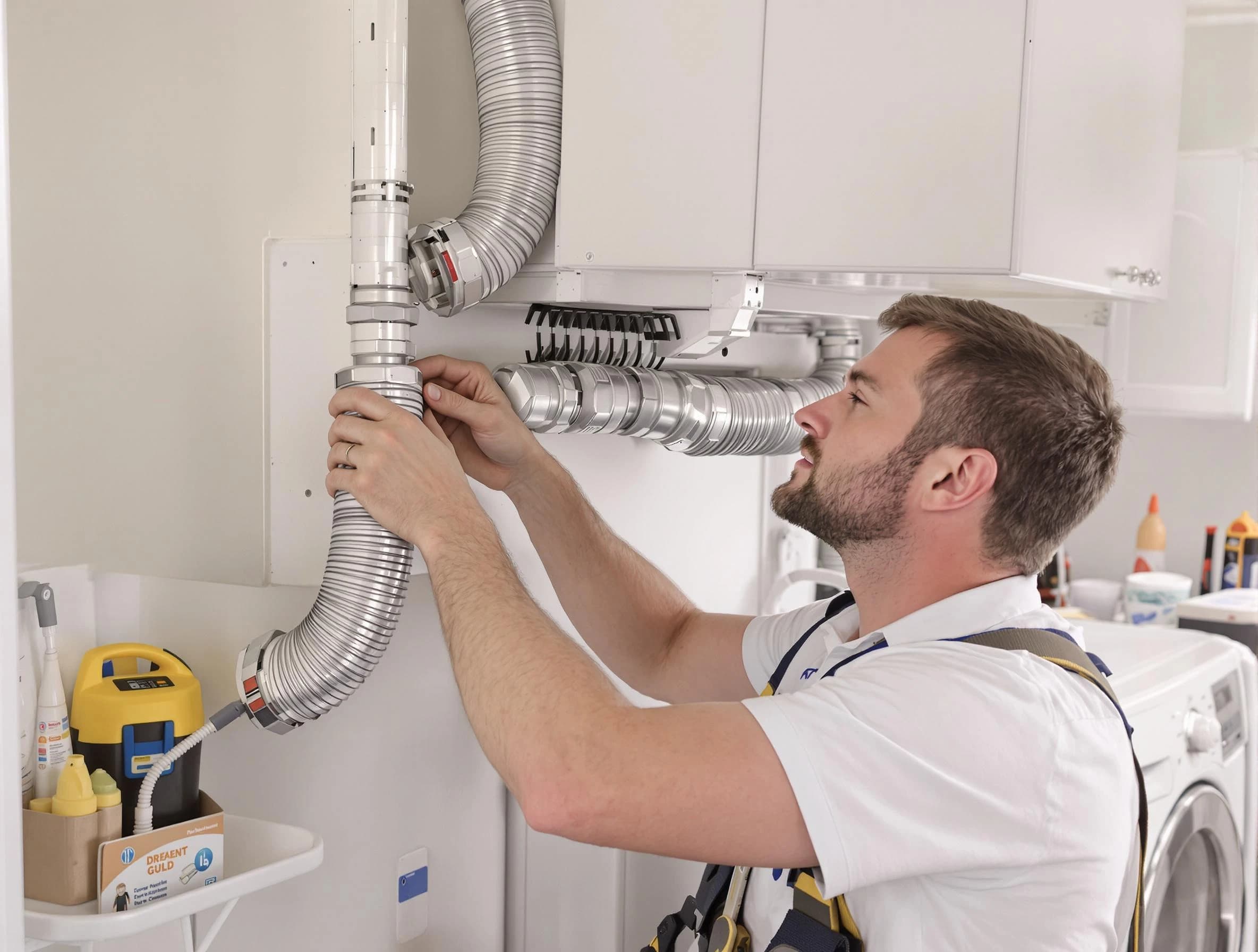 Professional dryer vent repair and installation by Rialto Dryer Vent Cleaning in Rialto