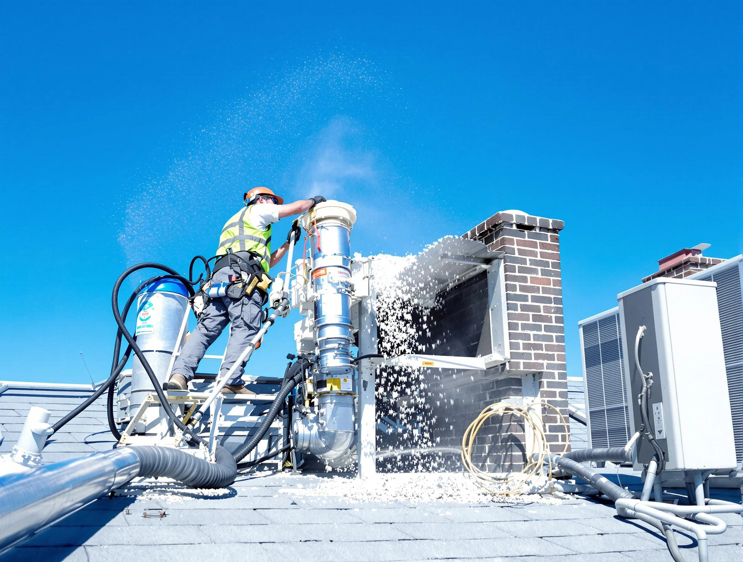 Expert roof dryer vent cleaning by Rialto Dryer Vent Cleaning in Rialto