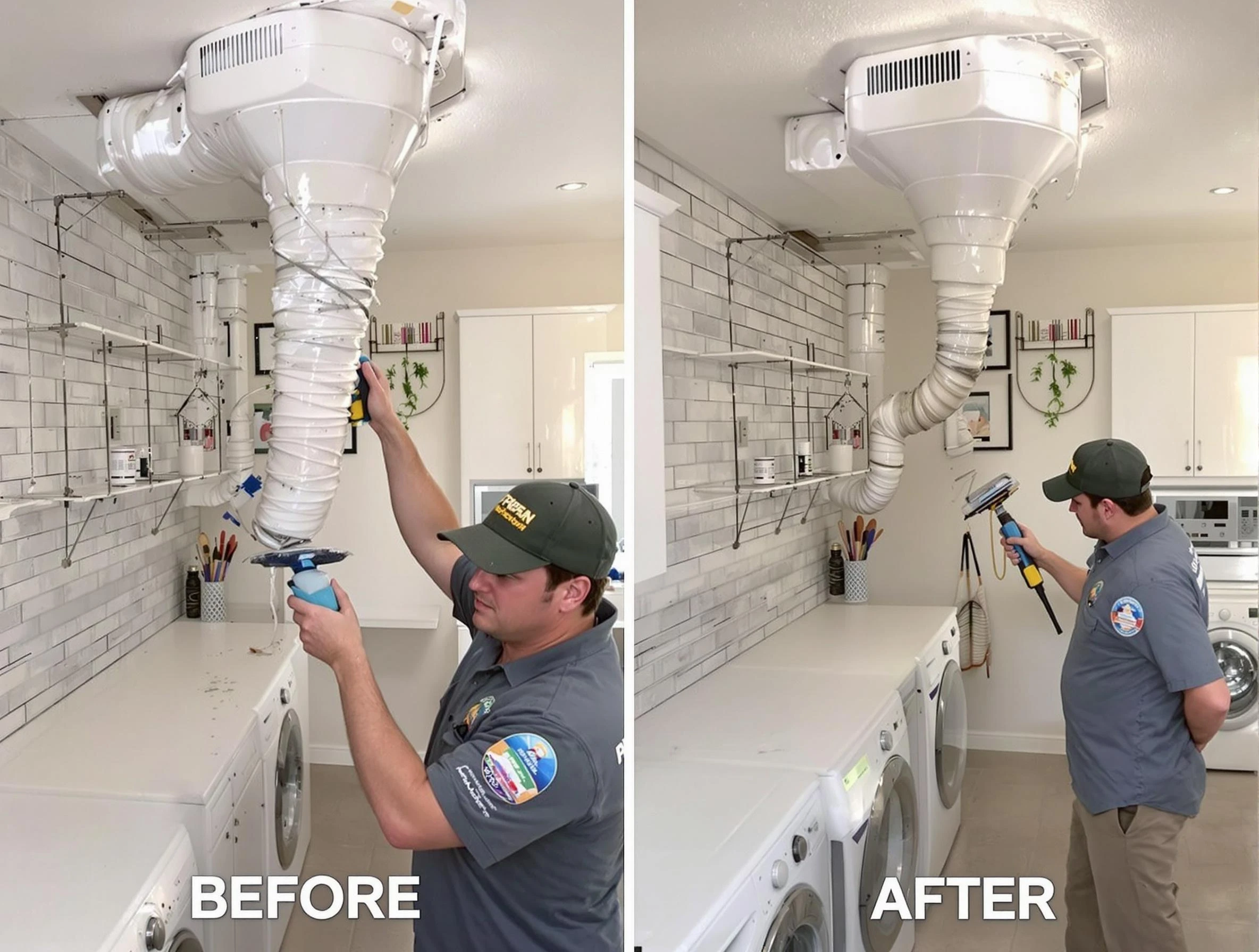 Professional dryer exhaust vent cleaning by Rialto Dryer Vent Cleaning in Rialto