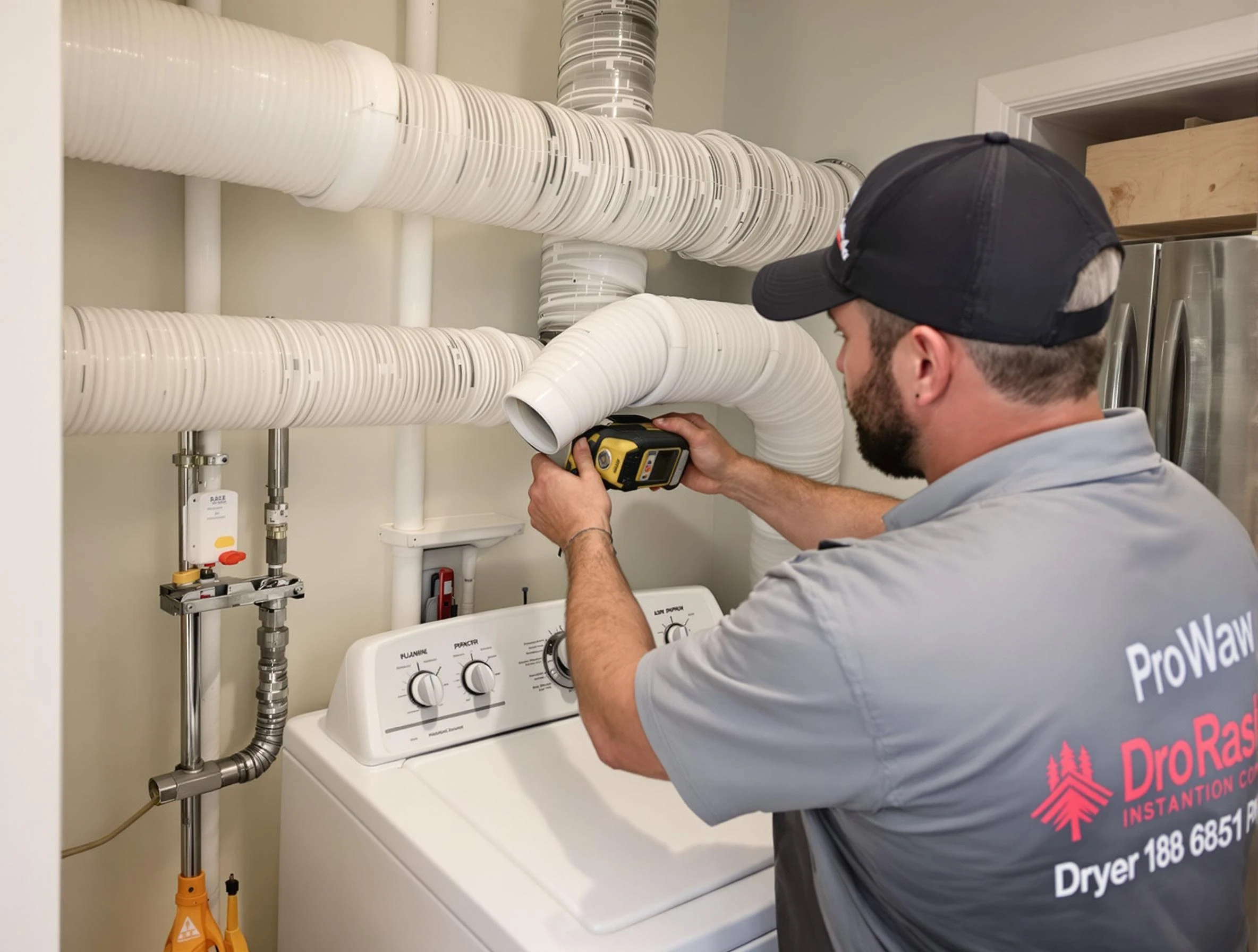 Professional dryer vent hose installation by Rialto Dryer Vent Cleaning in Rialto