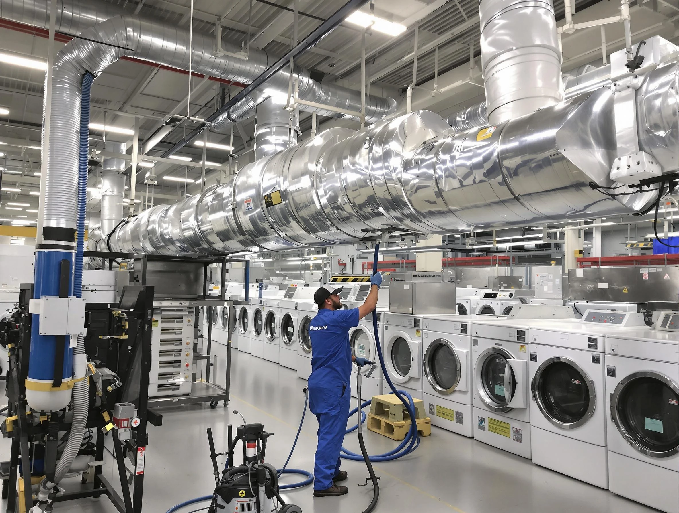 Rialto Dryer Vent Cleaning team performing heavy-duty industrial dryer vent cleaning in Rialto